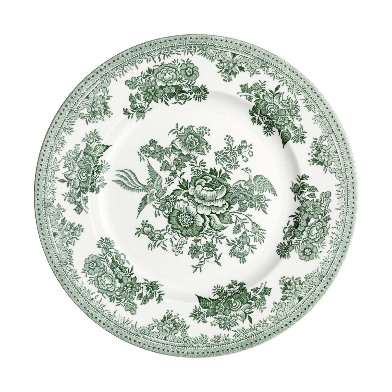 Green Asiatic Pheasants 25cm/10" Plate