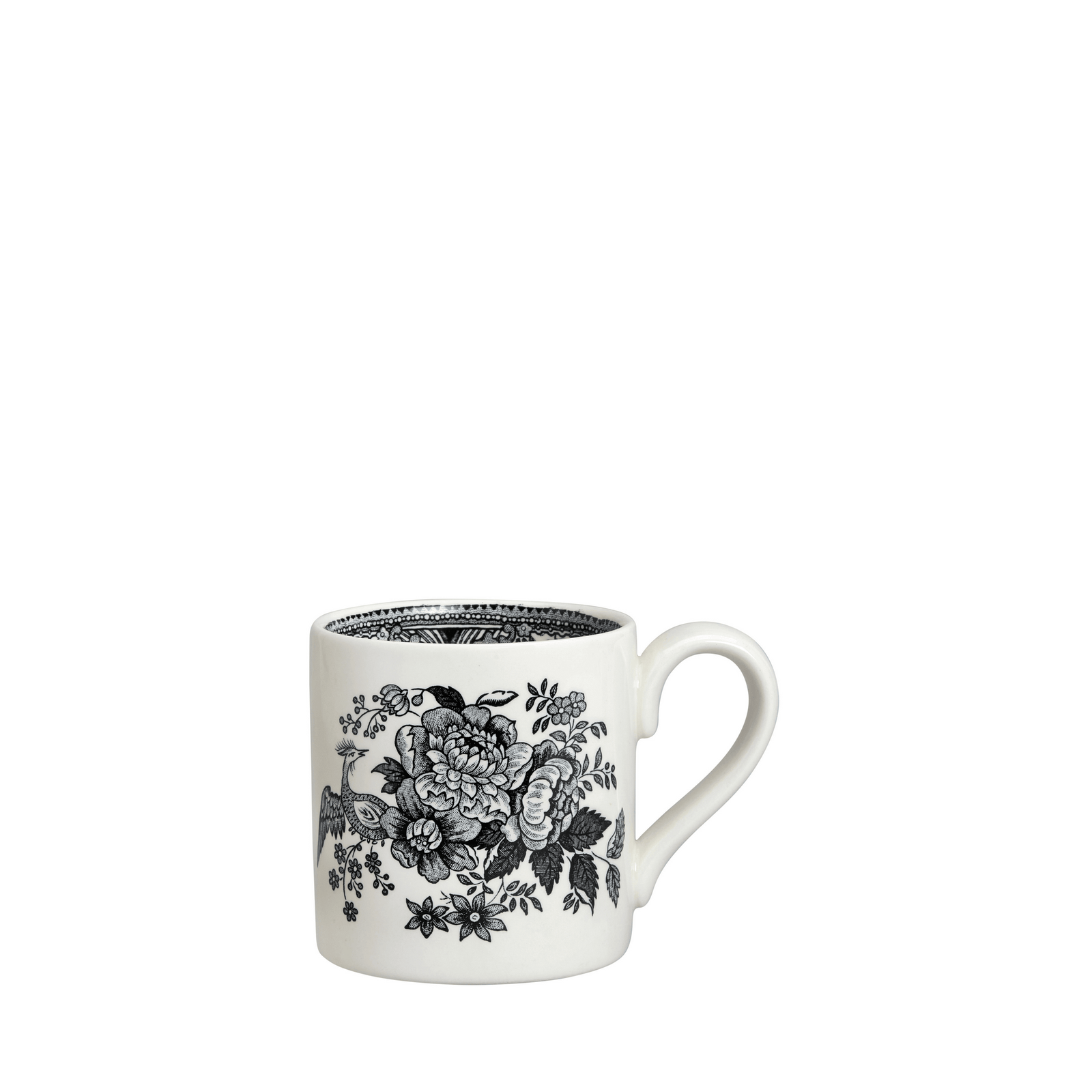 Black & White Asiatic Pheasants Mug 284ml/0.5pt - Image 2