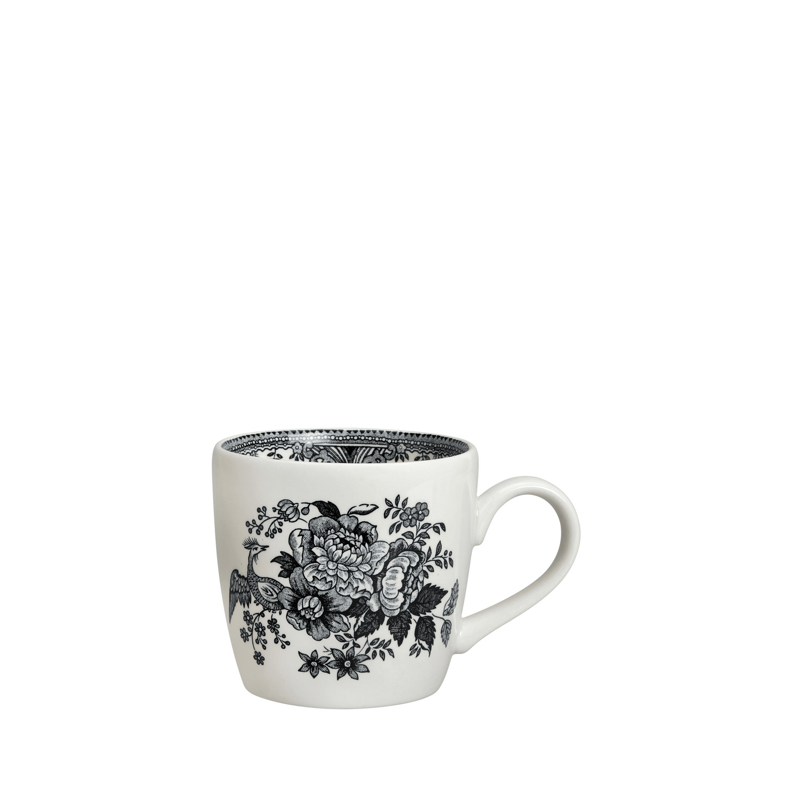 Black & White Asiatic Pheasants Osborne Mug 300ml/0.5pt - Image 2