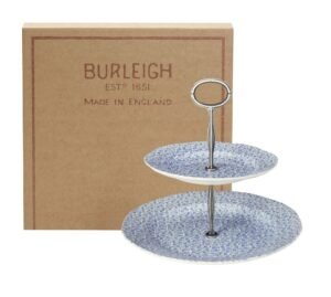 Alternative view of Pale Blue Felicity 2 Tier Cake Stand Gift Boxed