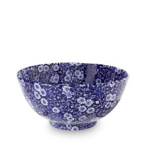 Footed Bowl - Blue Calico Medium Footed Bowl 20.5cm/8"