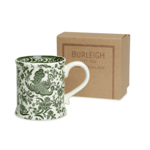 Green Regal Peacock Footed Mug