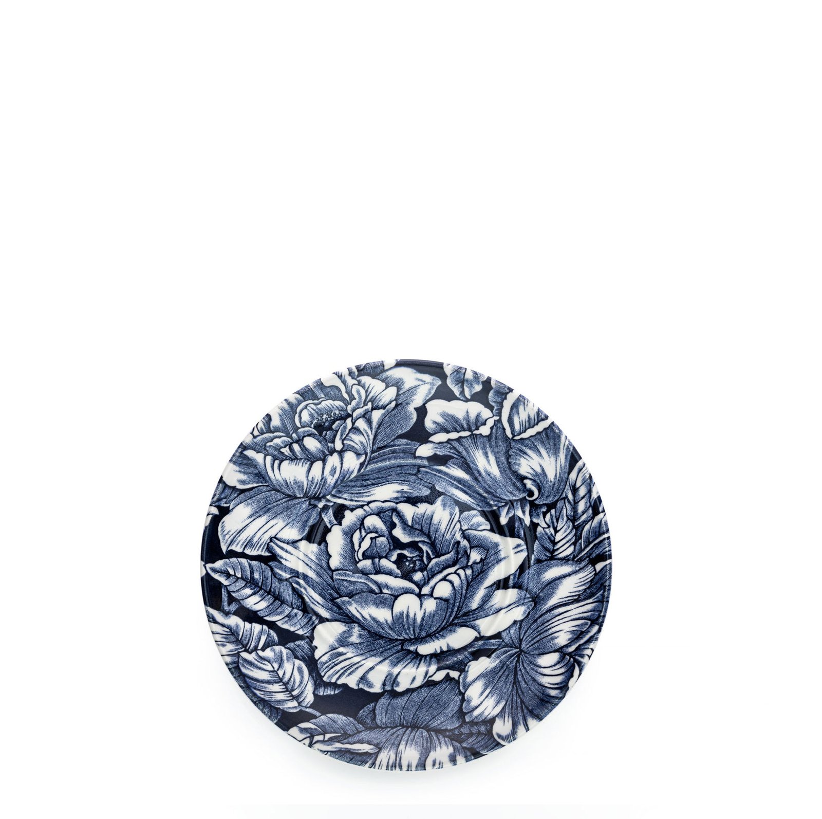 Ink Blue Hibiscus Coffee Saucer - Image 2