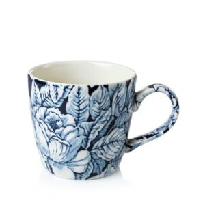 Ink Blue Hibiscus Osborne Mug 300ml