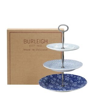 Alternative view of Pale Blue Asiatic Pheasants / Calico / Felicity 3 Tier Cake Stand Gift Boxed