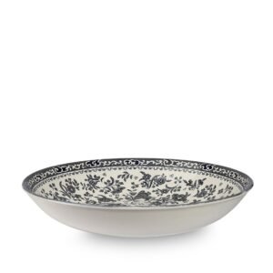 Alternative view of Black Regal Peacock Pasta Bowl 23cm/9"