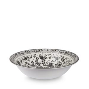 Black Regal Peacock Pudding / Soup Bowl 20.5cm/8"