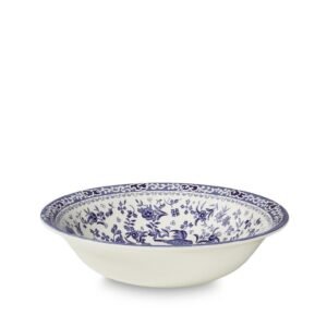Blue Regal Peacock Pudding / Soup Bowl 20.5cm/8"