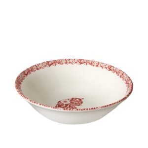 Red Calico Cat Cereal Bowl