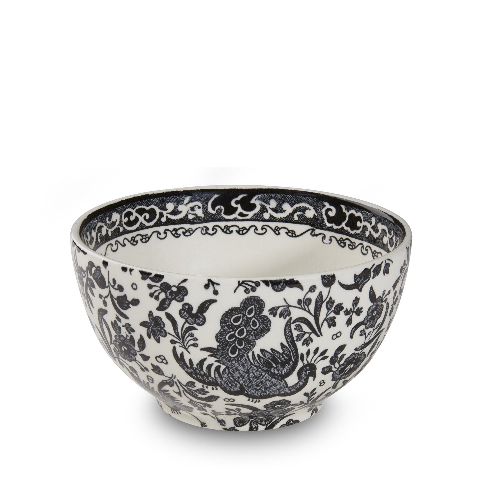 Black Regal Peacock Sugar Bowl 9.5cm/4"